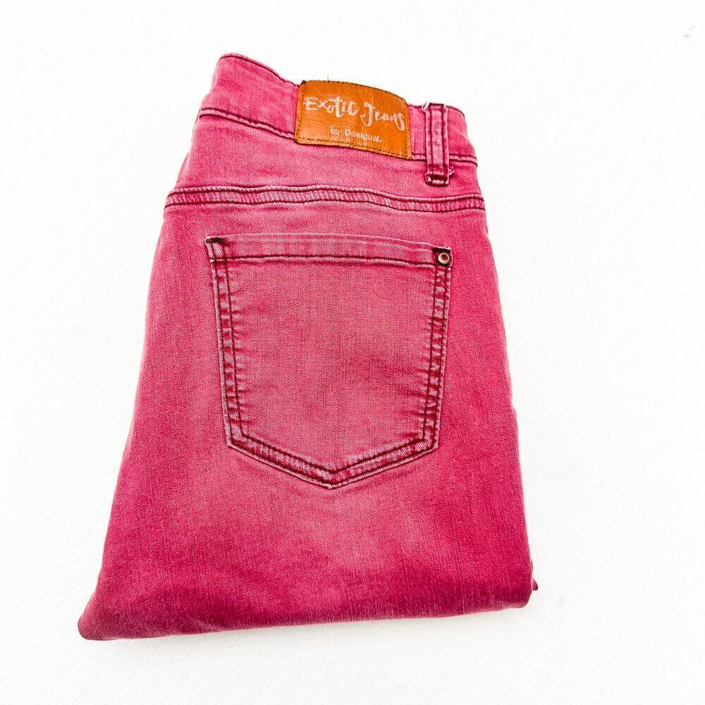Desigual Pakaian Jadi Wanita Celana Embellished Ankle Denim Jeans Size 28